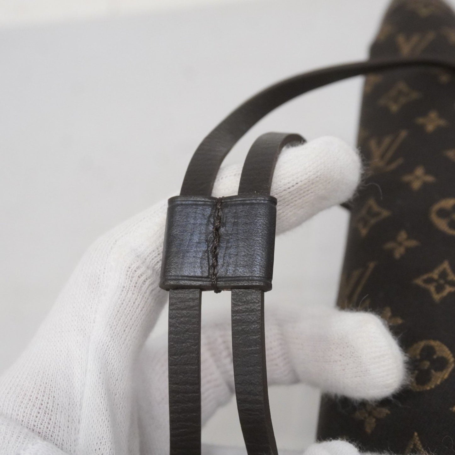 Louis Vuitton Neverfull MM, Brown, Canvas, tote