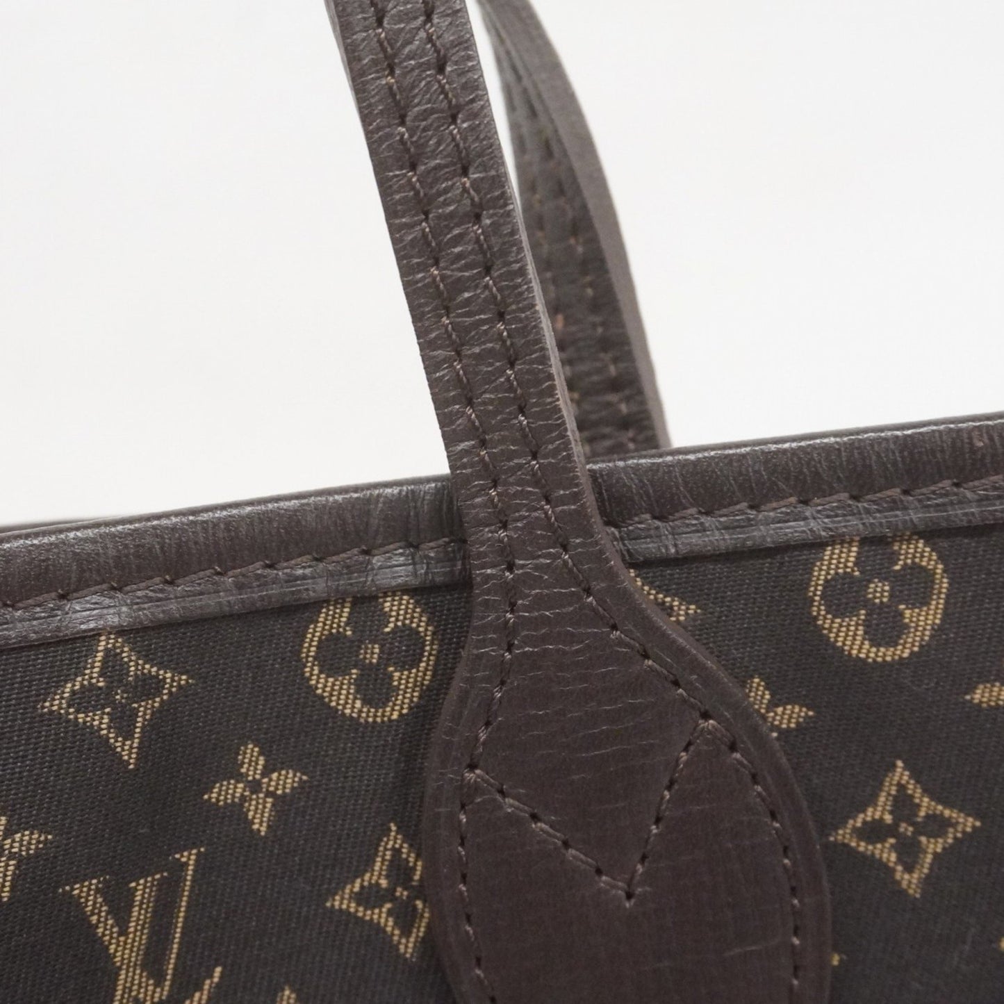 Louis Vuitton Neverfull MM, Brown, Canvas, tote