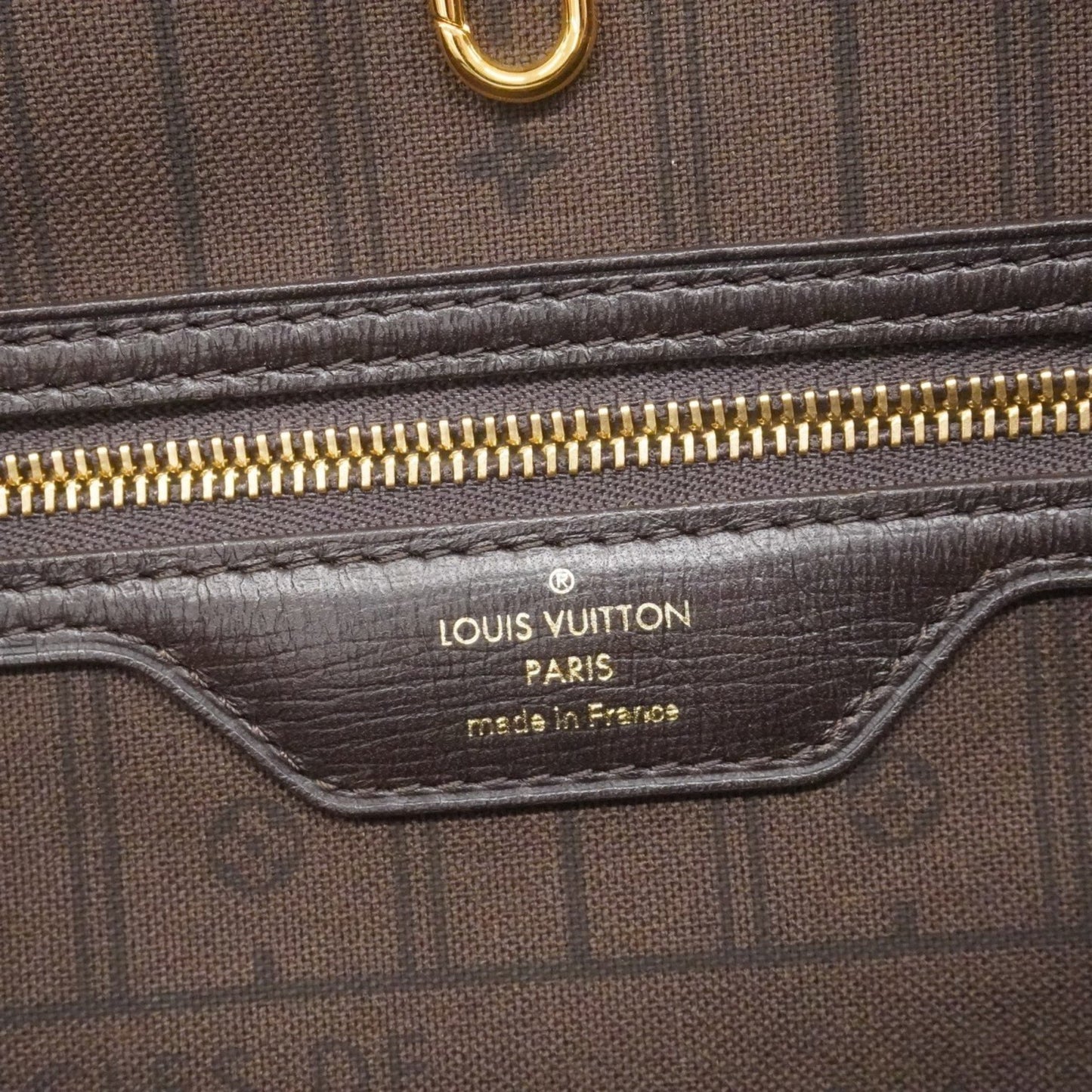 Louis Vuitton Neverfull MM, Brown, Canvas, tote