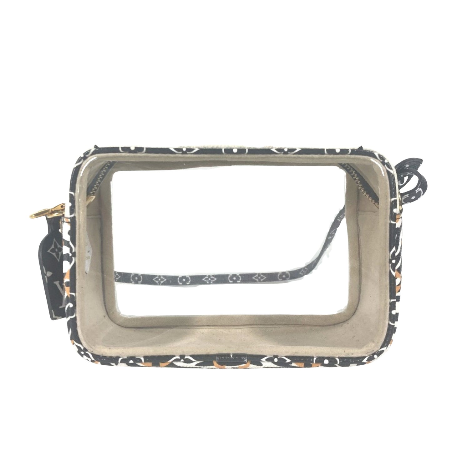 Louis Vuitton Beach Pouch, Black, Leather, clutch