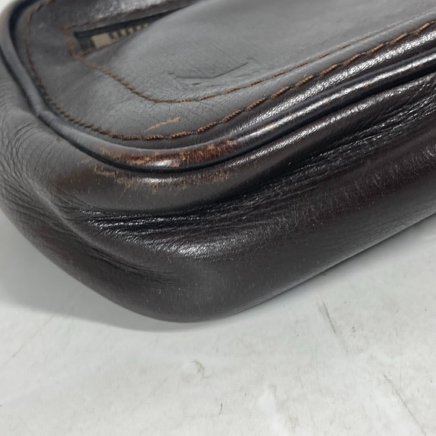 Louis Vuitton Utah, Brown, Leather, clutch