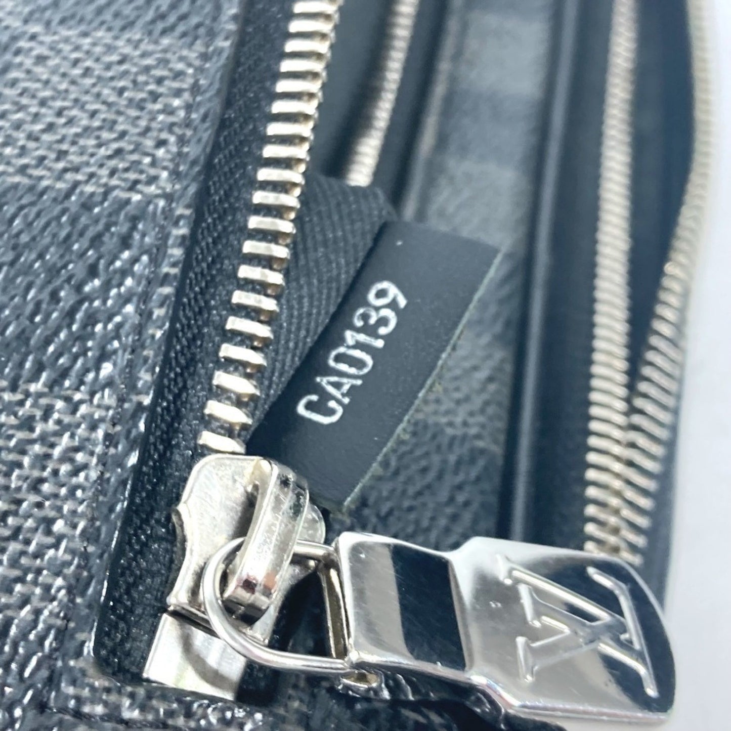 Louis Vuitton Alpha, Black, Canvas, clutch