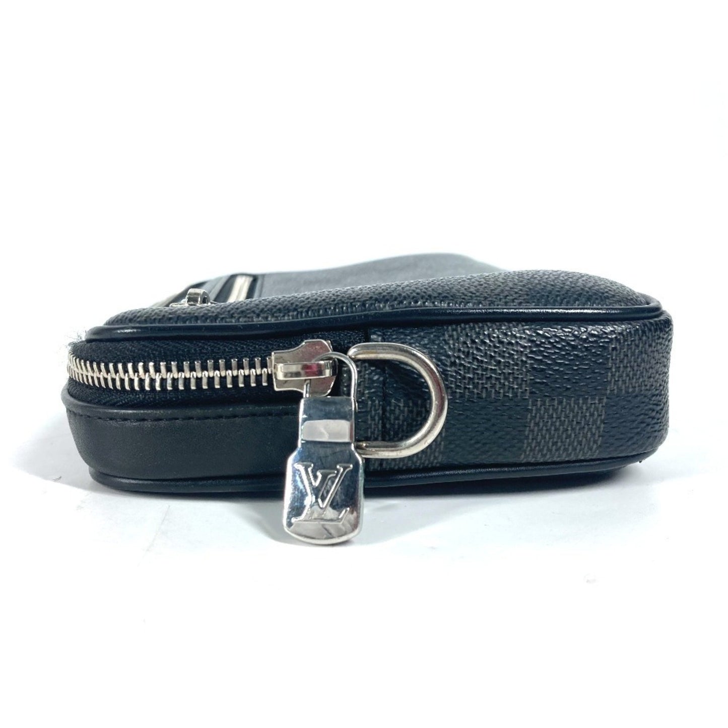 Louis Vuitton Alpha, Black, Canvas, clutch