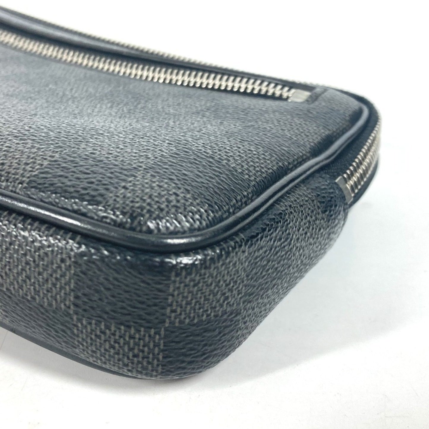Louis Vuitton Alpha, Black, Canvas, clutch
