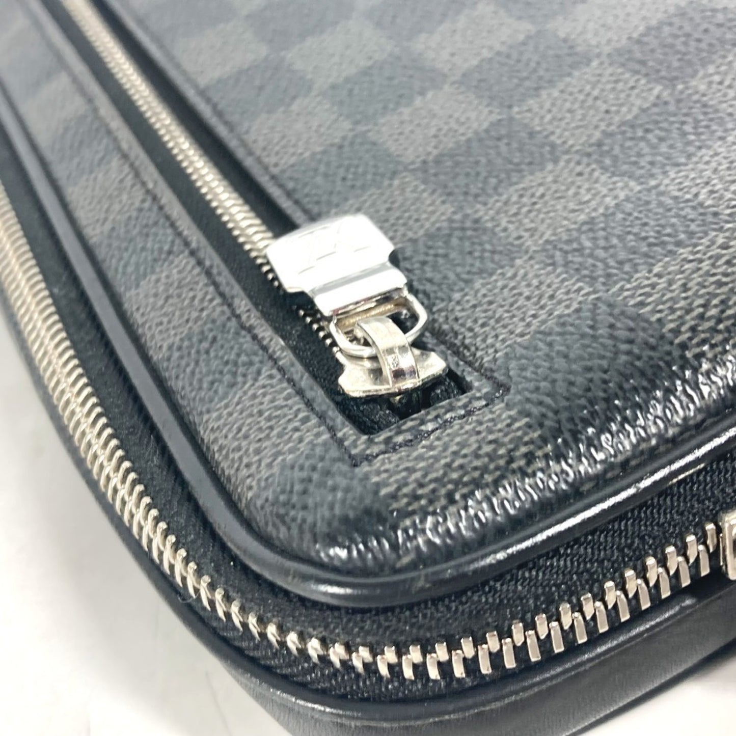 Louis Vuitton Alpha, Black, Canvas, clutch