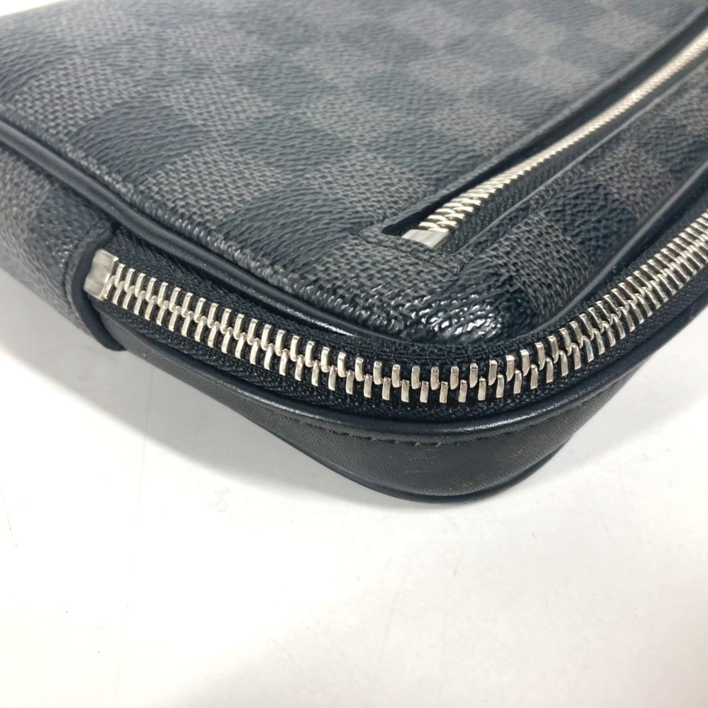 Louis Vuitton Alpha, Black, Canvas, clutch