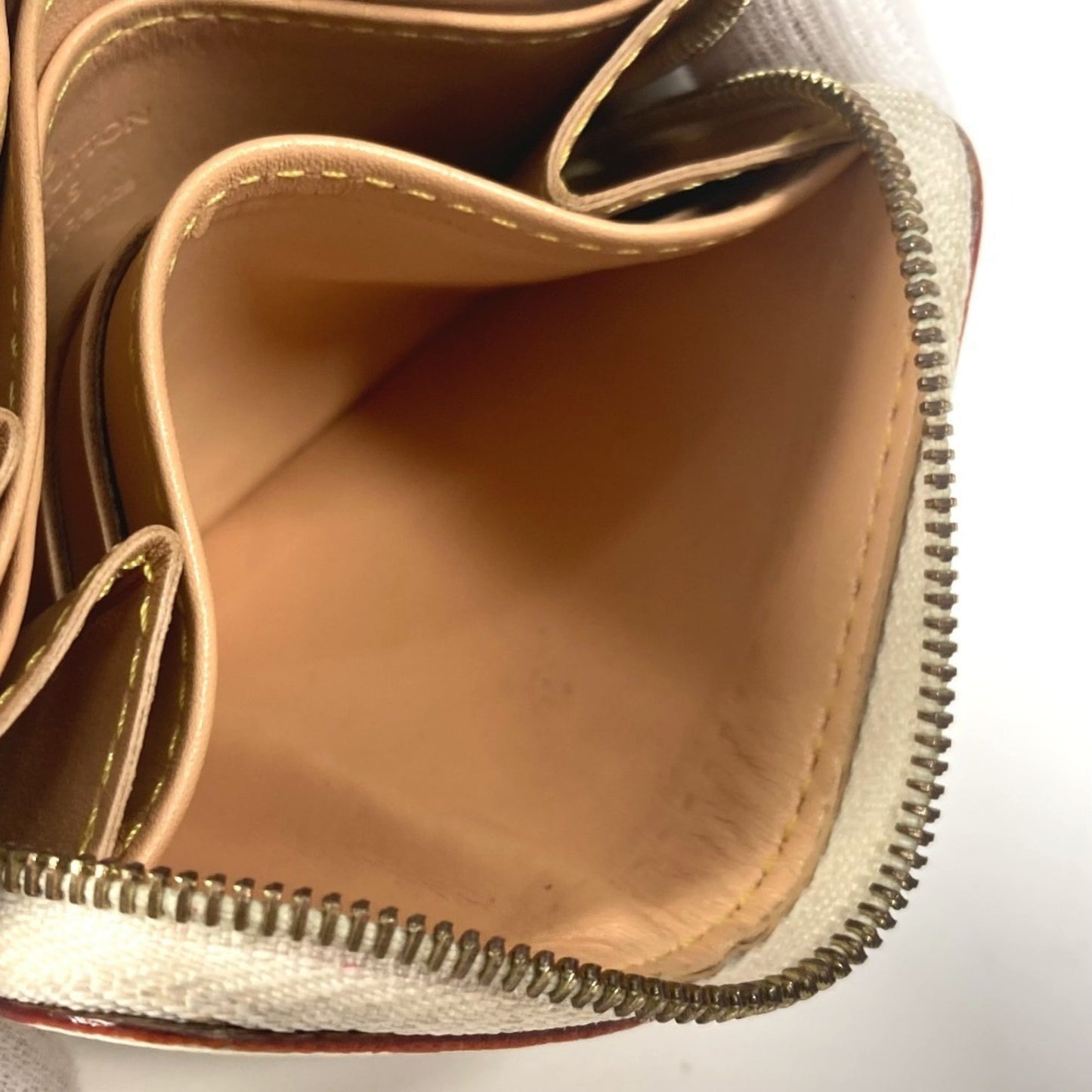 Louis Vuitton Zippy coin purse, White, Canvas, wallet