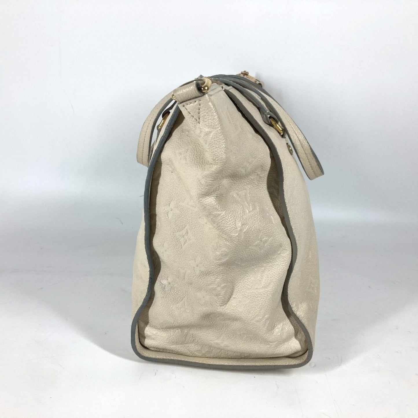 Louis Vuitton Lumineuse, White, Leather, tote