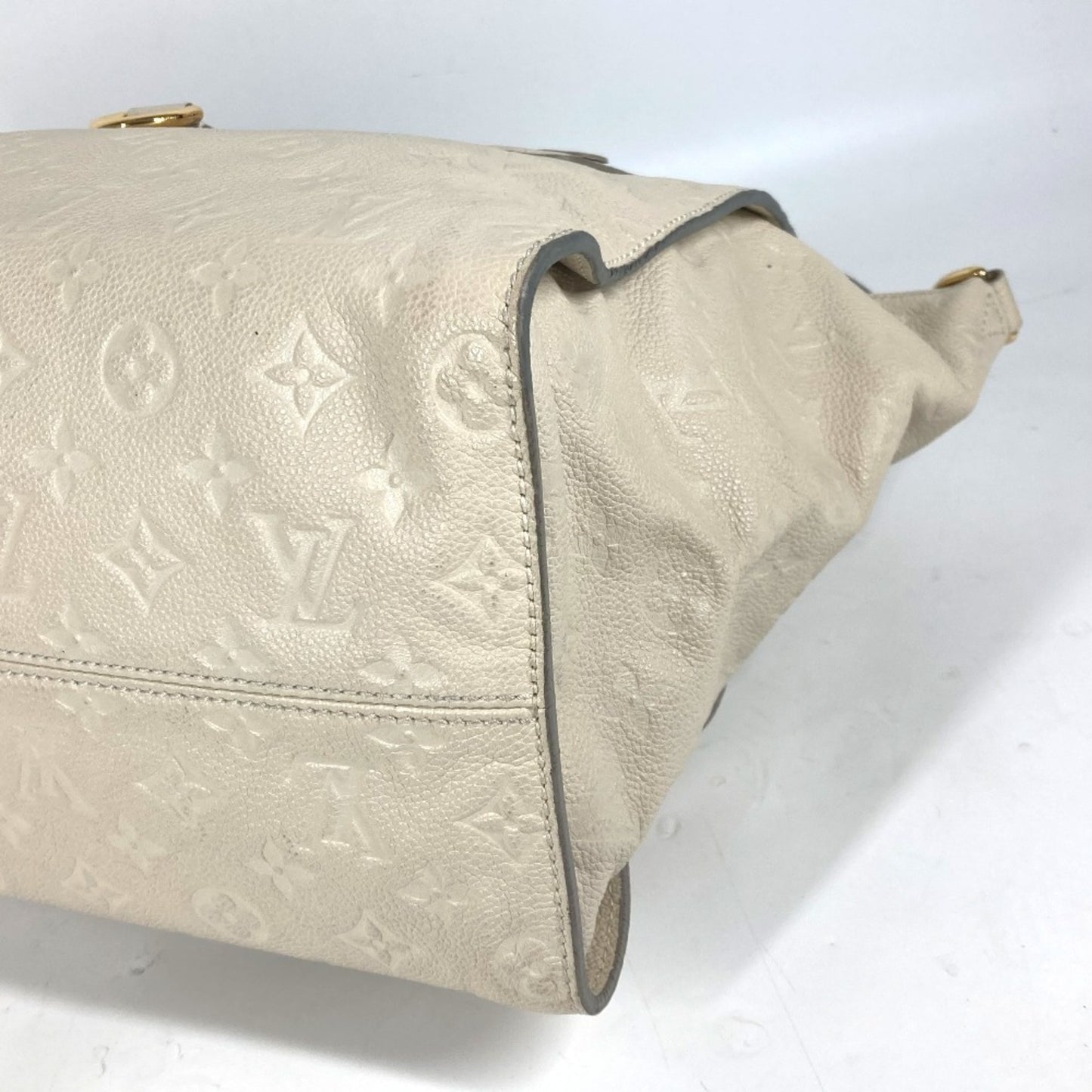 Louis Vuitton Lumineuse, White, Leather, tote