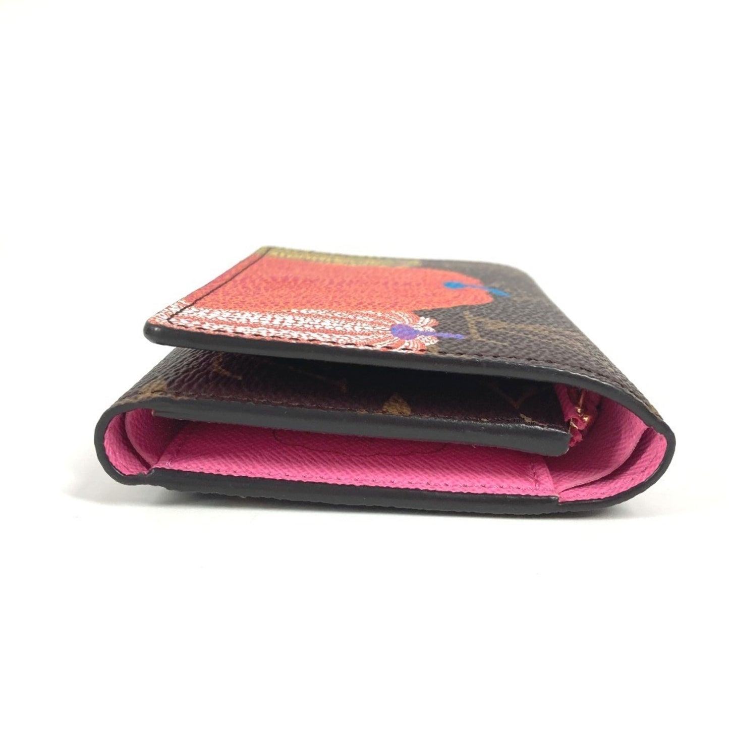 Louis Vuitton Portefeuille Victorine, Brown, Canvas, wallet