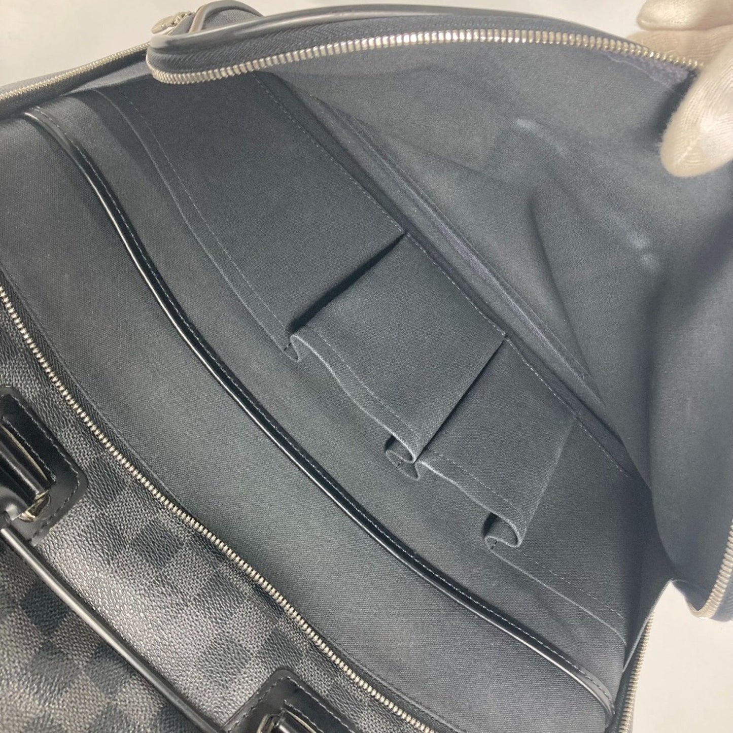 Louis Vuitton Icare, Black, Canvas, briefcase