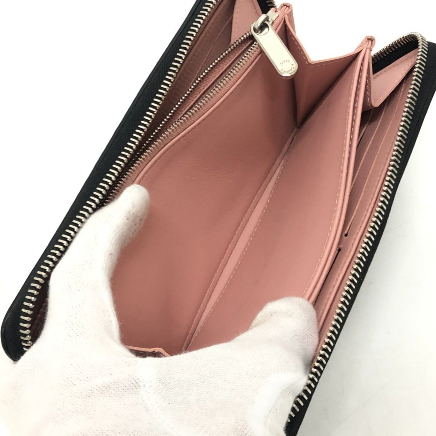 Louis Vuitton Portefeuille zippy, Black, Leather, wallet