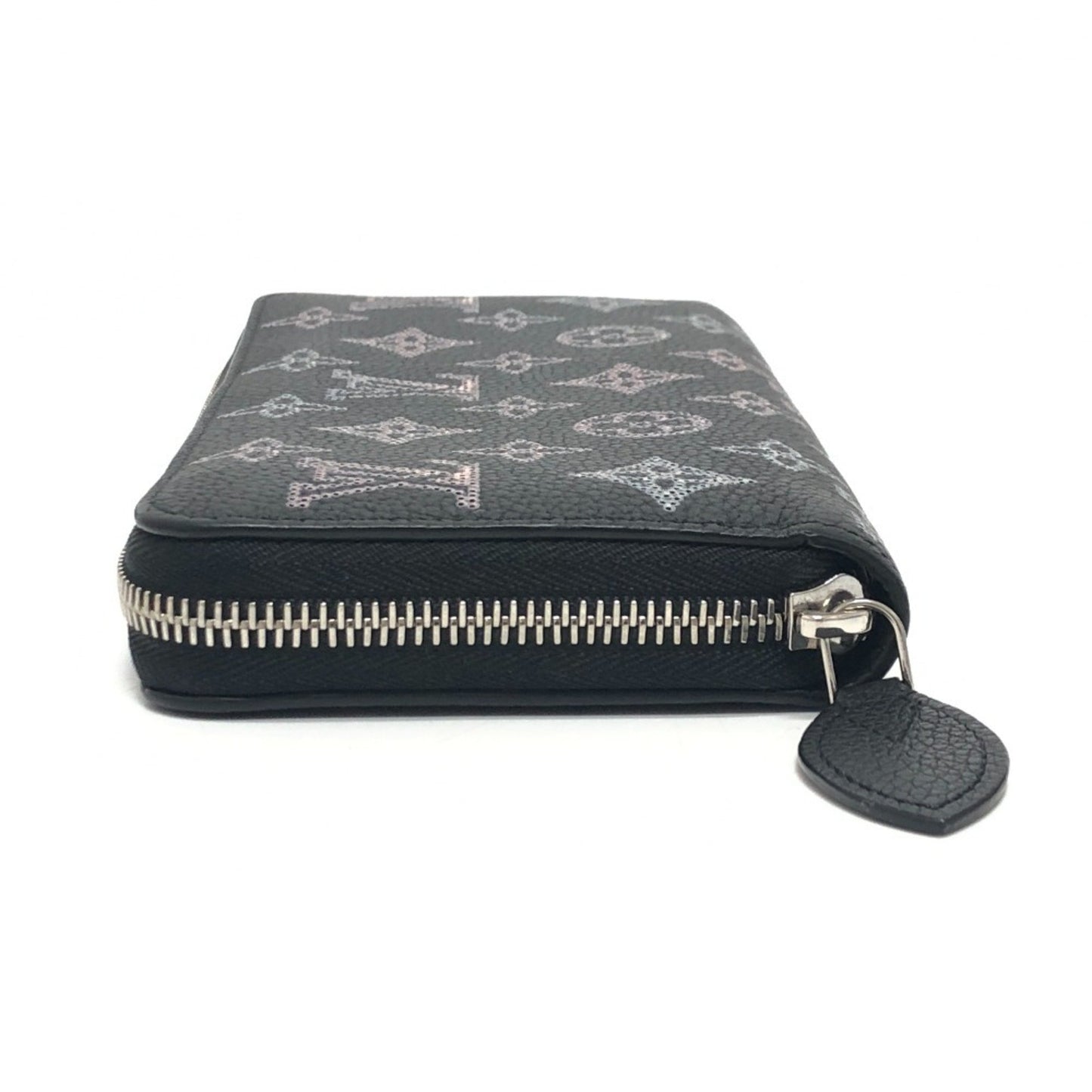 Louis Vuitton Portefeuille zippy, Black, Leather, wallet