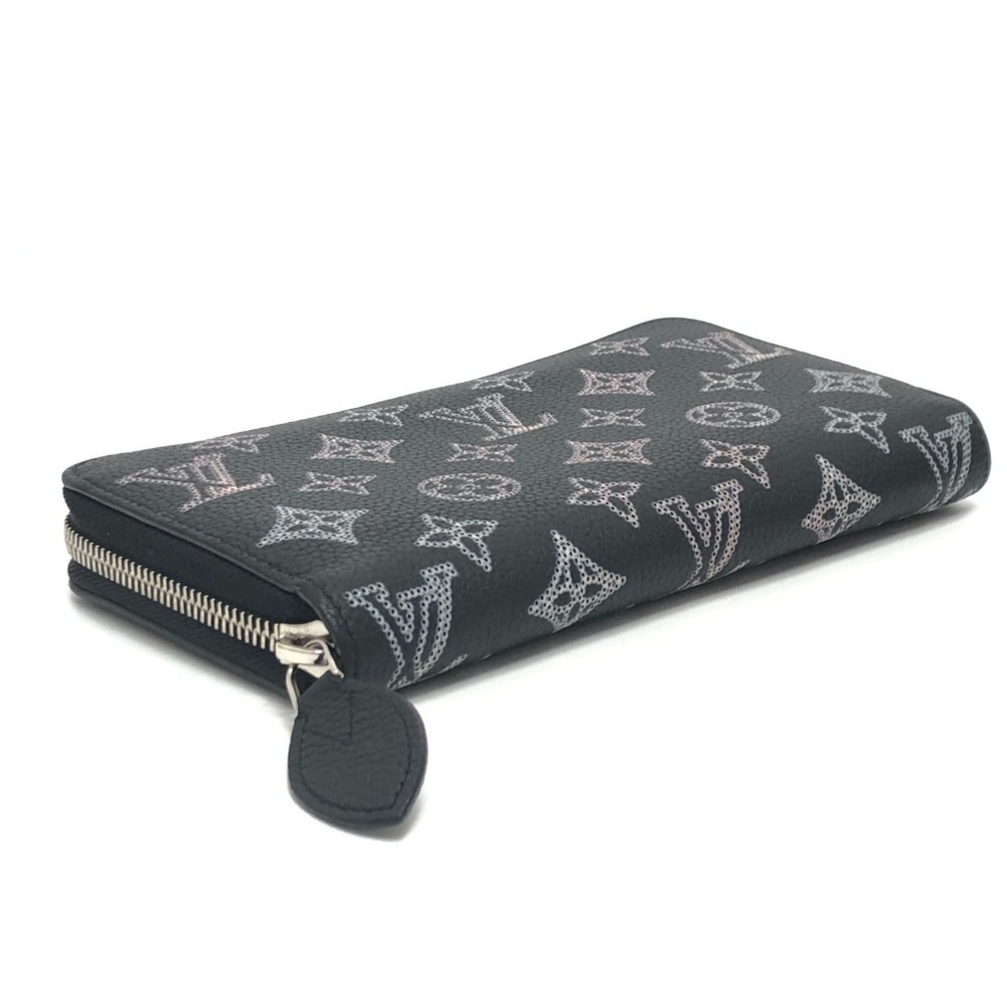 Louis Vuitton Portefeuille zippy, Black, Leather, wallet
