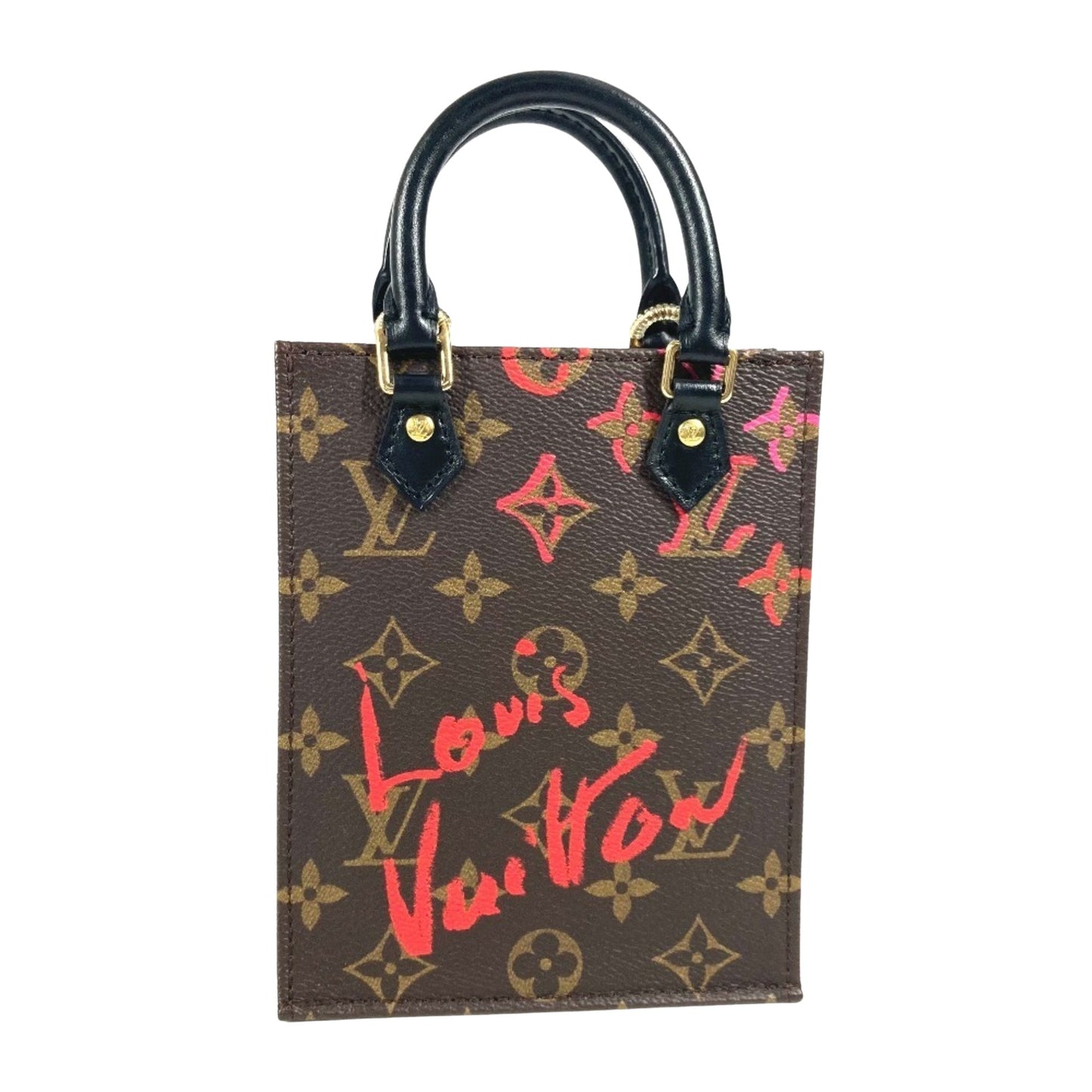 Louis Vuitton Sac Plat, Brown, Canvas, tote