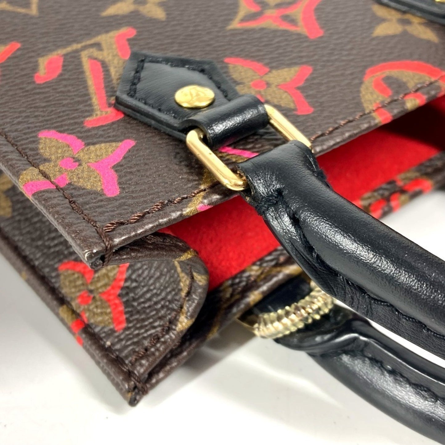 Louis Vuitton Sac Plat, Brown, Canvas, tote