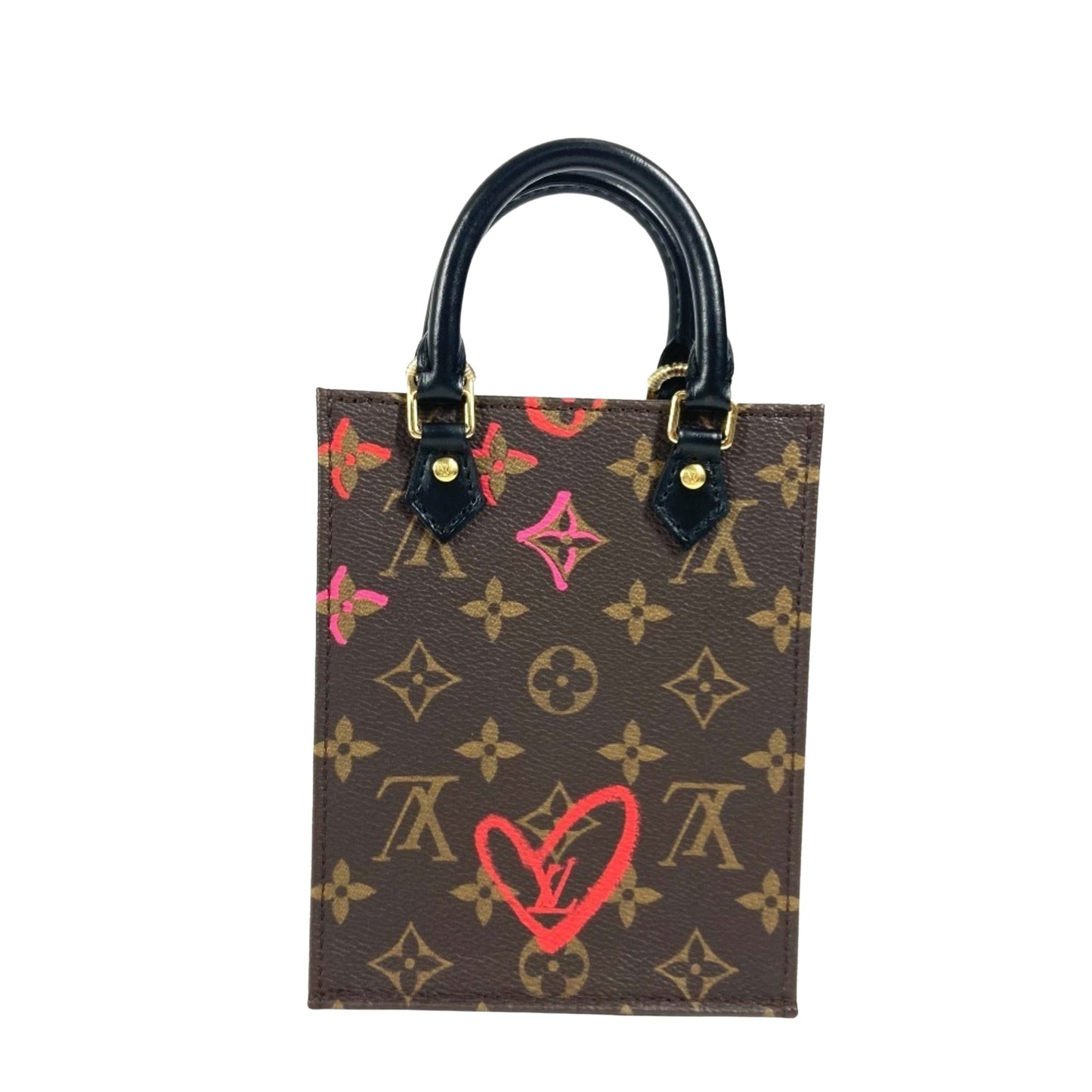 Louis Vuitton Sac Plat, Brown, Canvas, tote