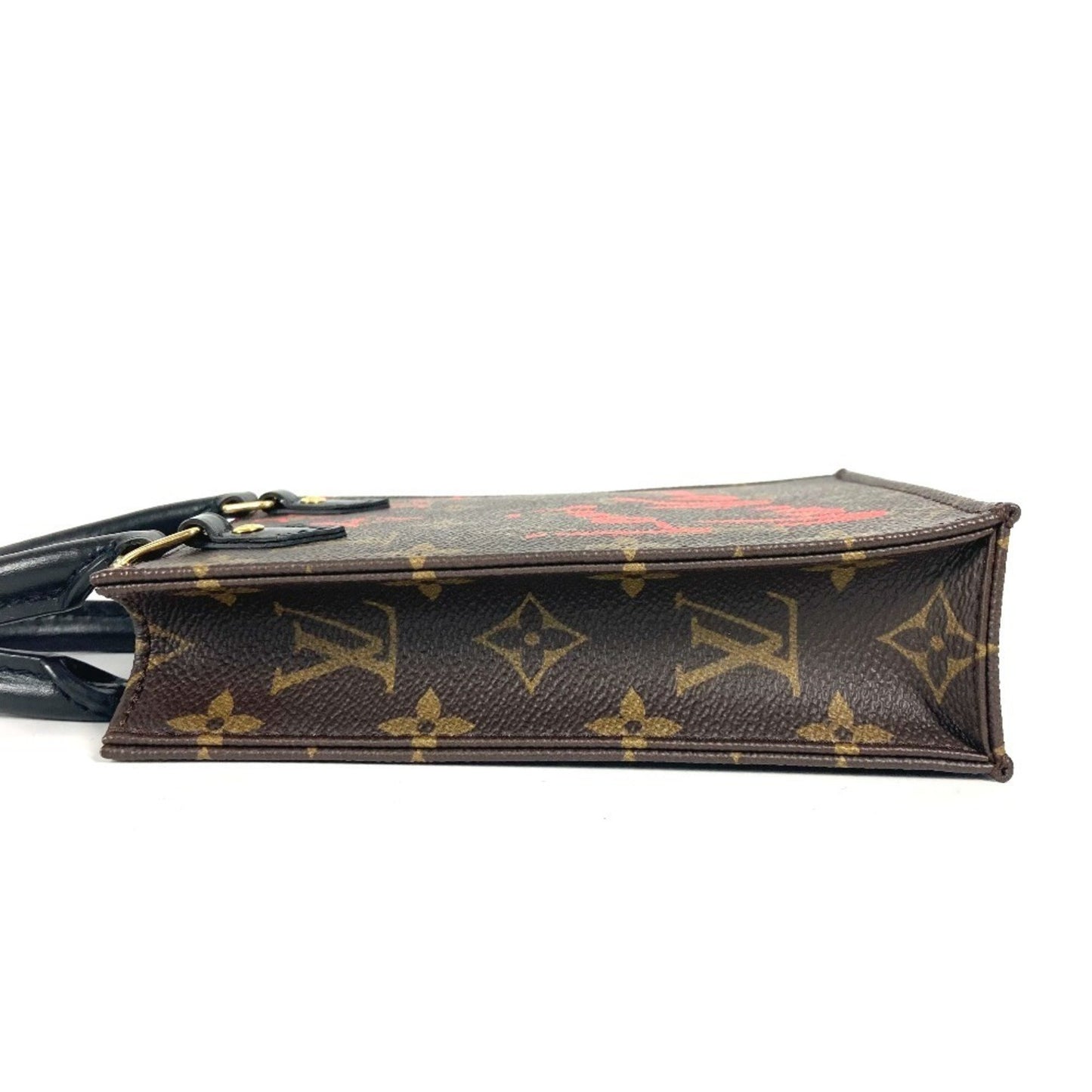 Louis Vuitton Sac Plat, Brown, Canvas, tote