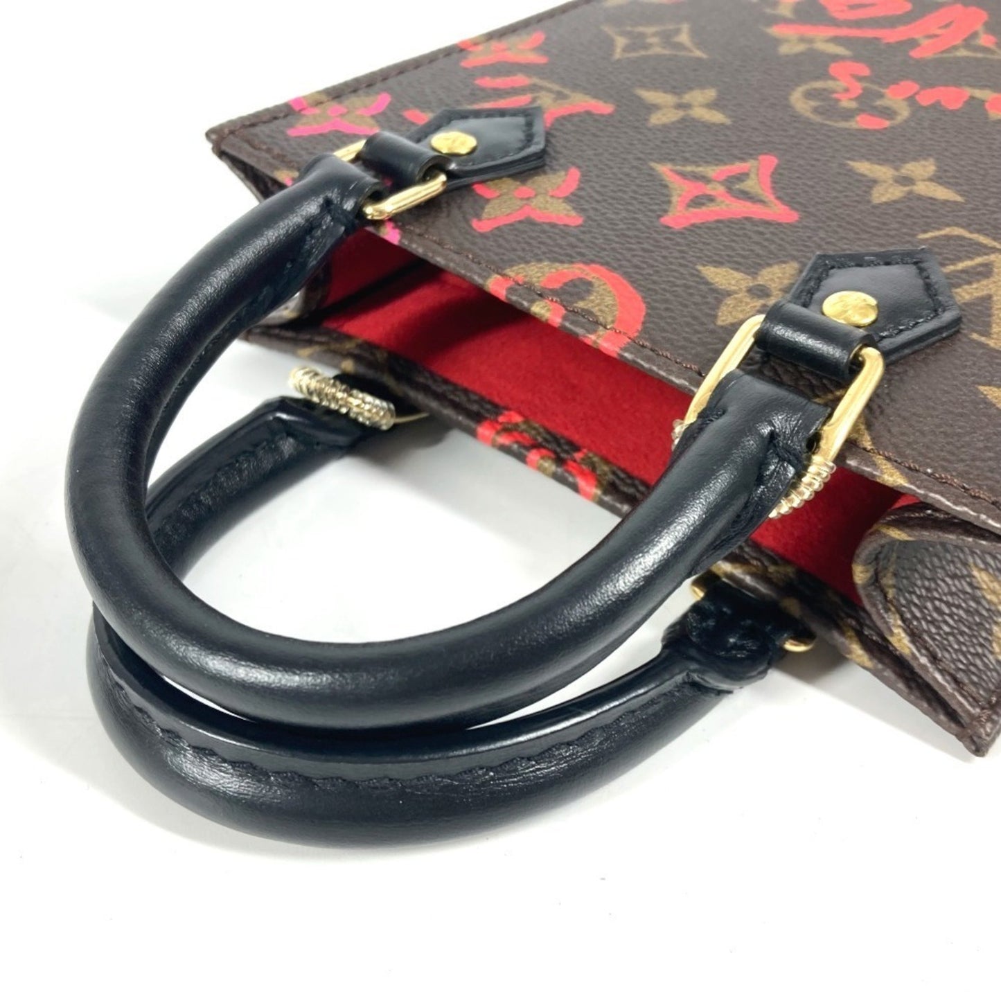 Louis Vuitton Sac Plat, Brown, Canvas, tote