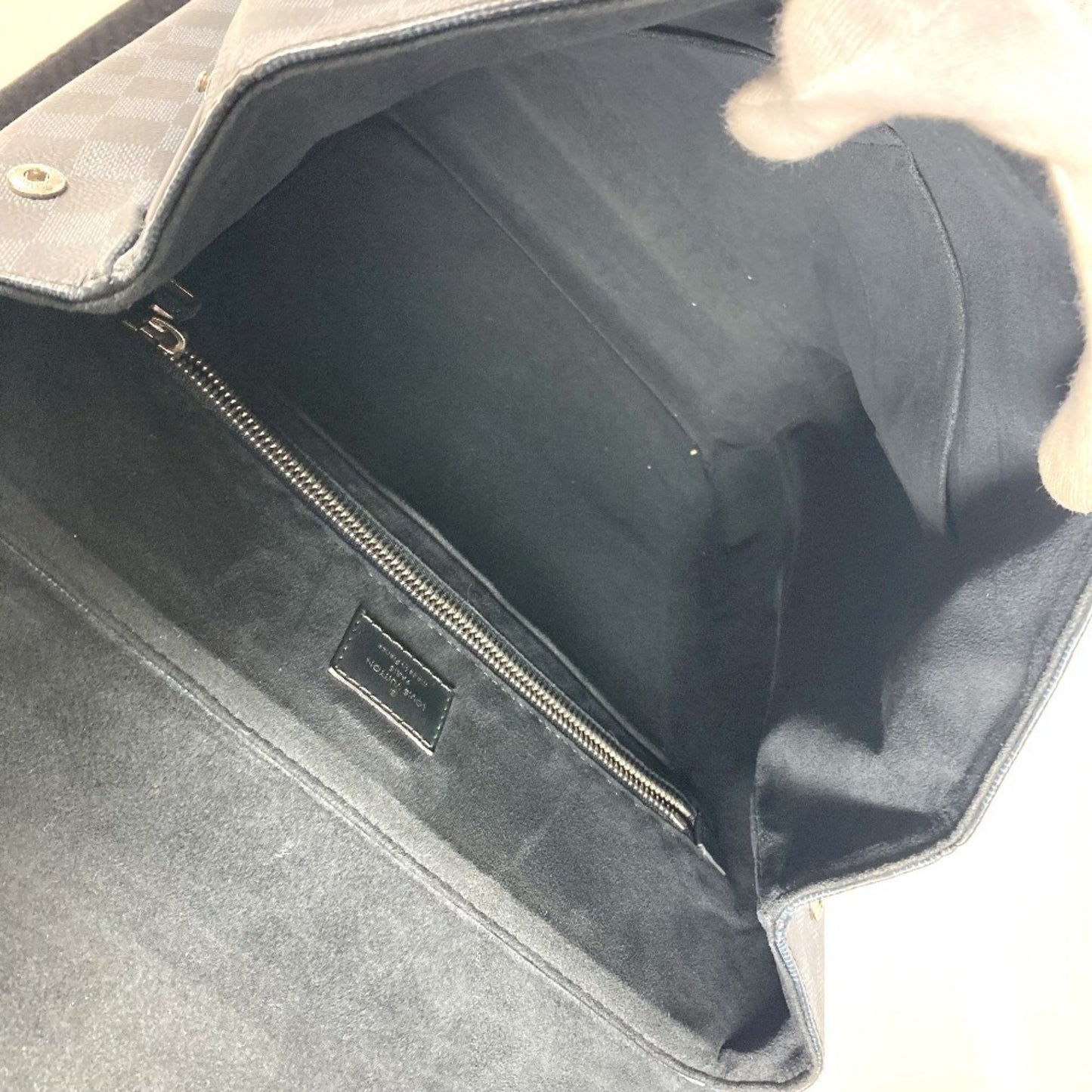 Louis Vuitton Newport, Black, Canvas, backpack