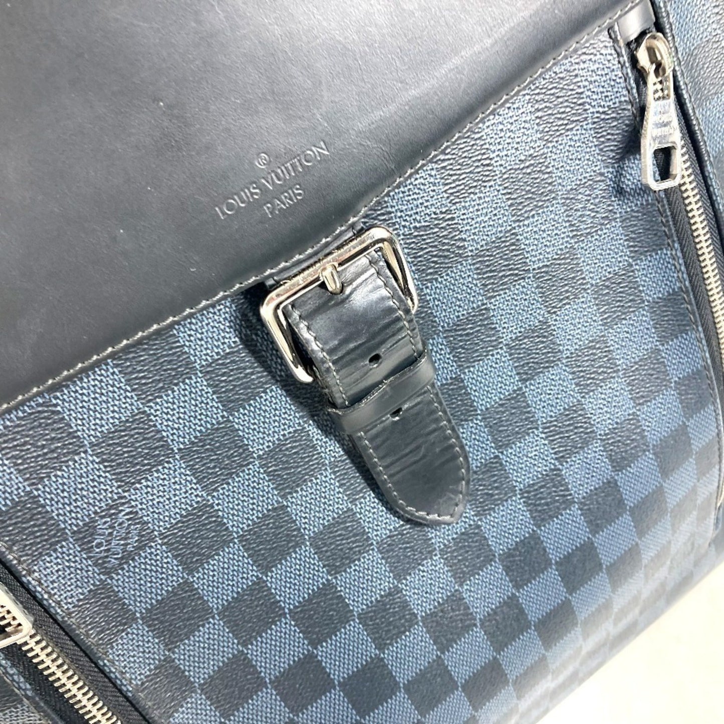 Louis Vuitton Newport, Black, Canvas, backpack