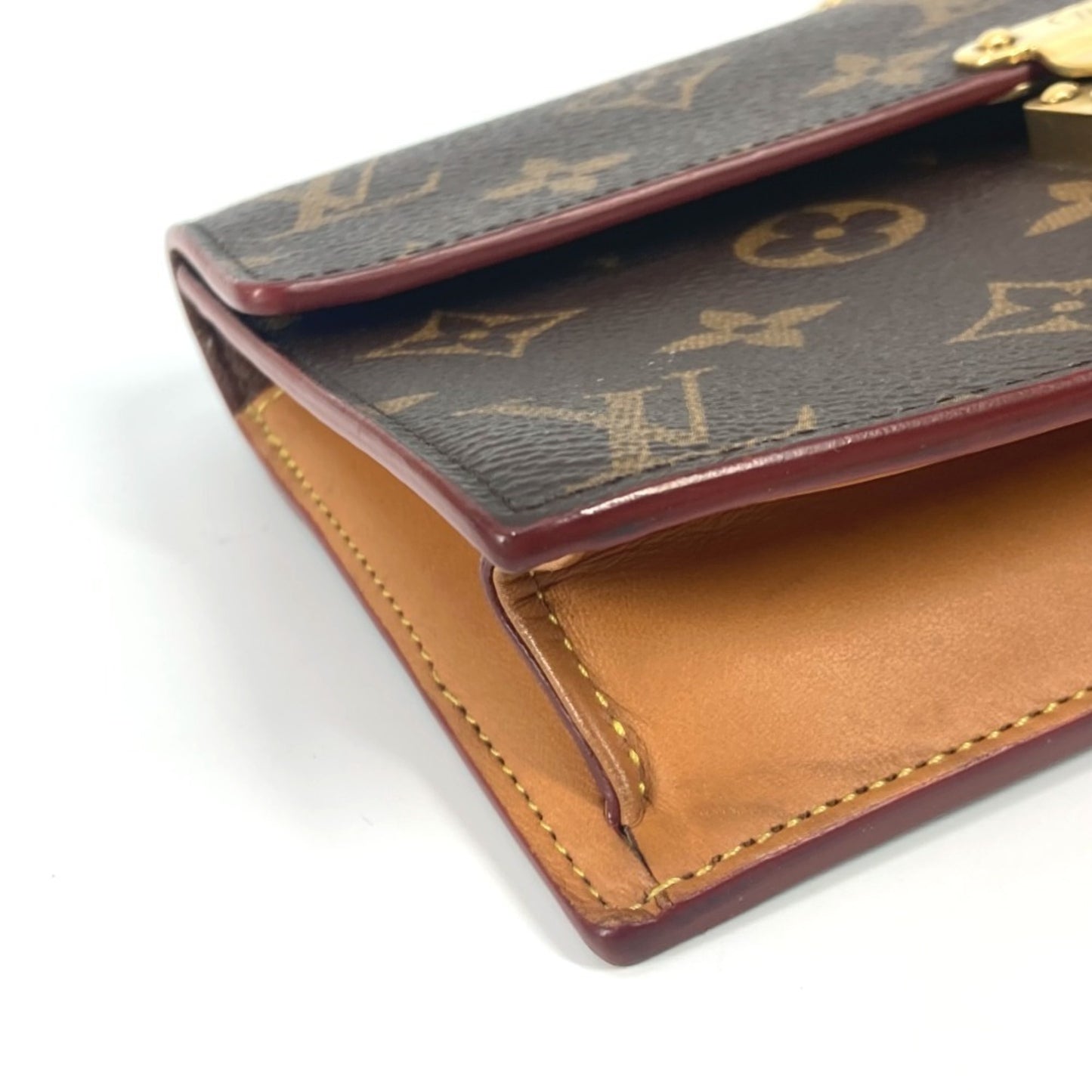 Louis Vuitton, Brown, Canvas, clutch