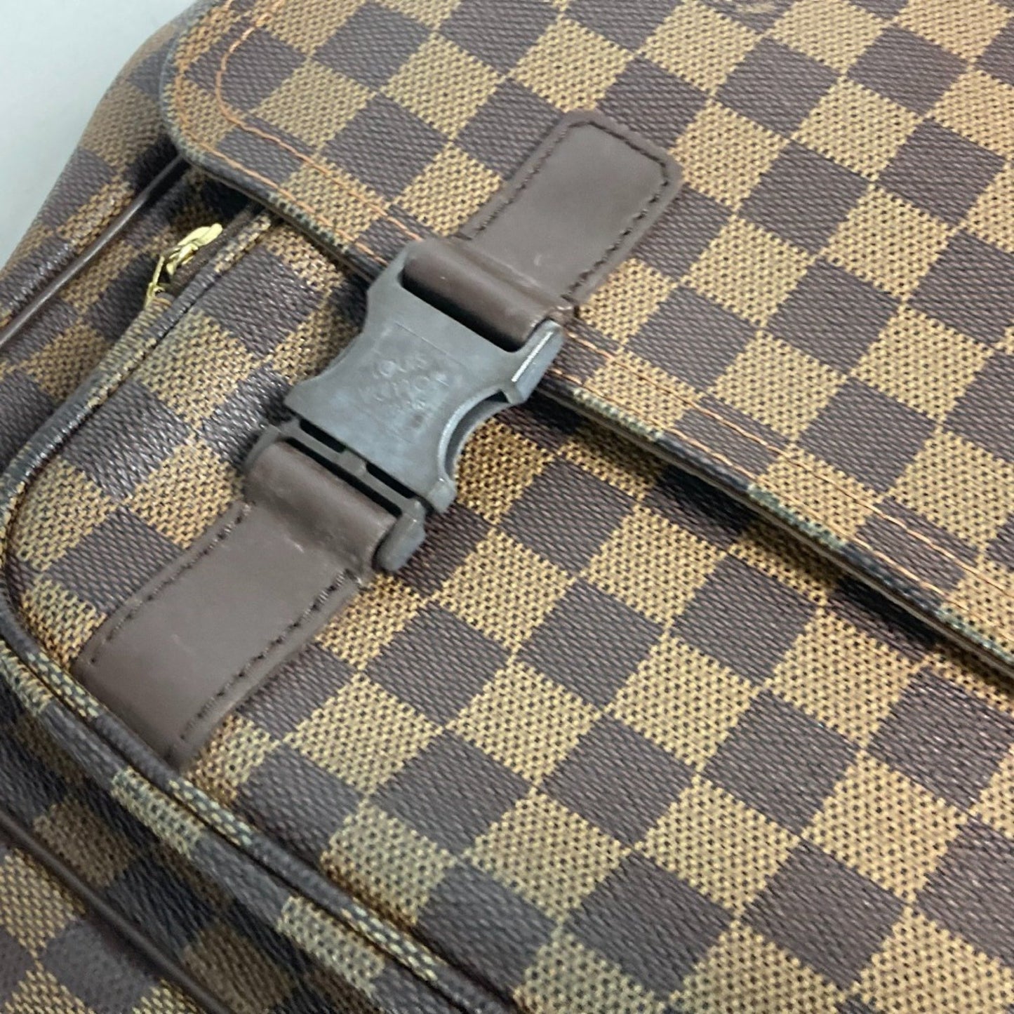 Louis Vuitton Melrose Avenue, Brown, Canvas, shoulder