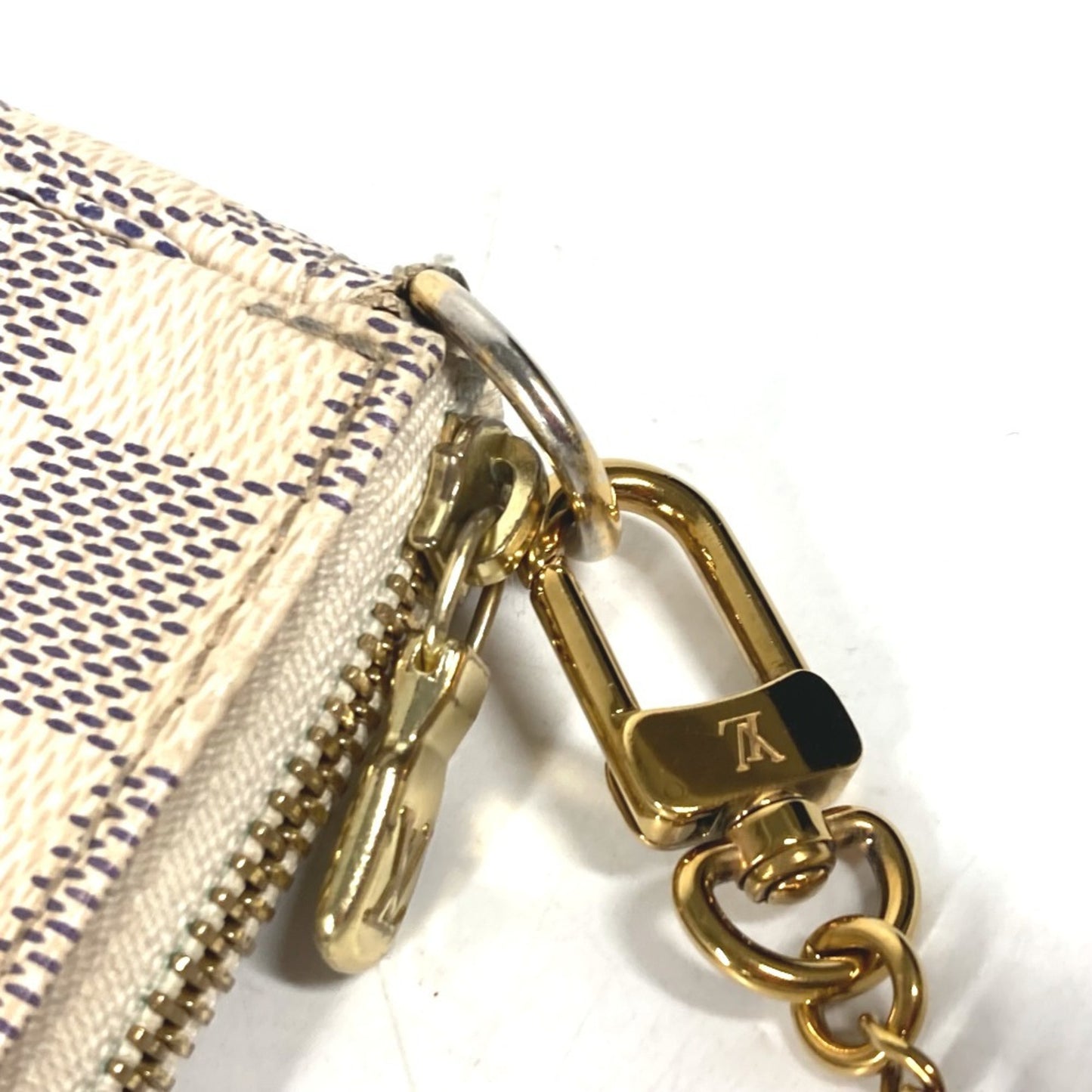Louis Vuitton Mini Pochette Accessoires, White, Canvas, handbag