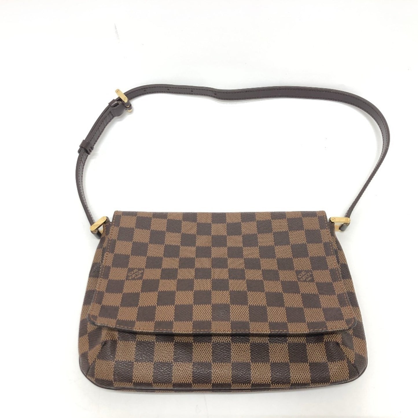 Louis Vuitton Musette Tango, Brown, Canvas, handbag