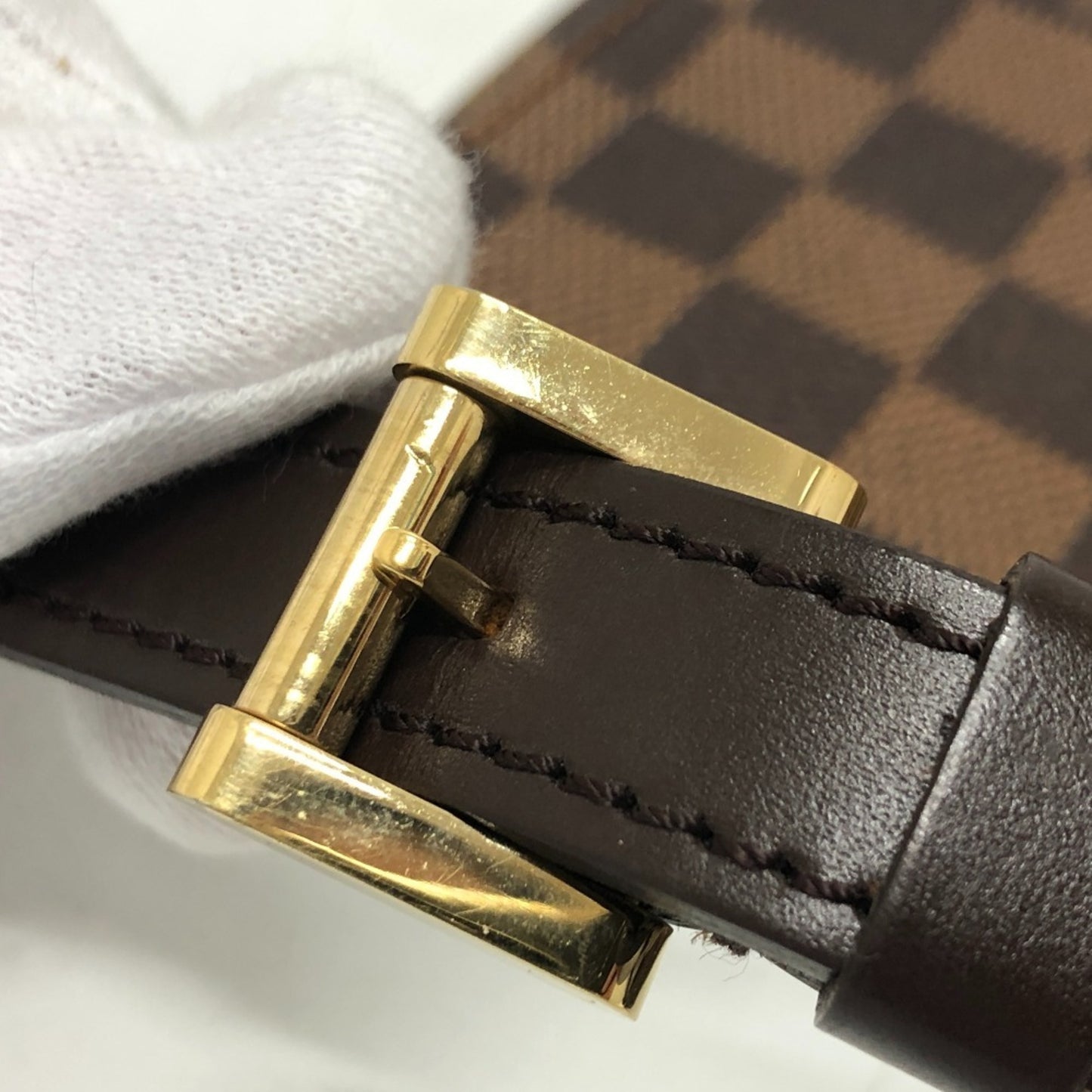 Louis Vuitton Musette Tango, Brown, Canvas, handbag