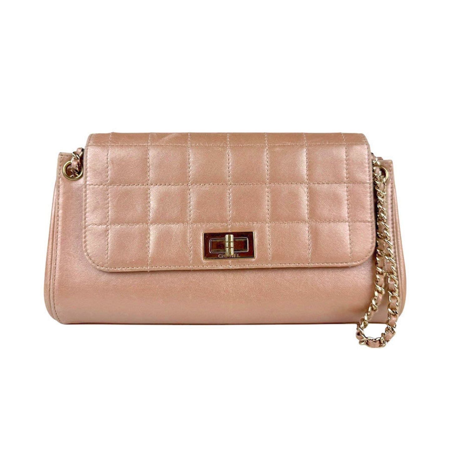 "Chanel 2,55", Pink, Leather, shoulder