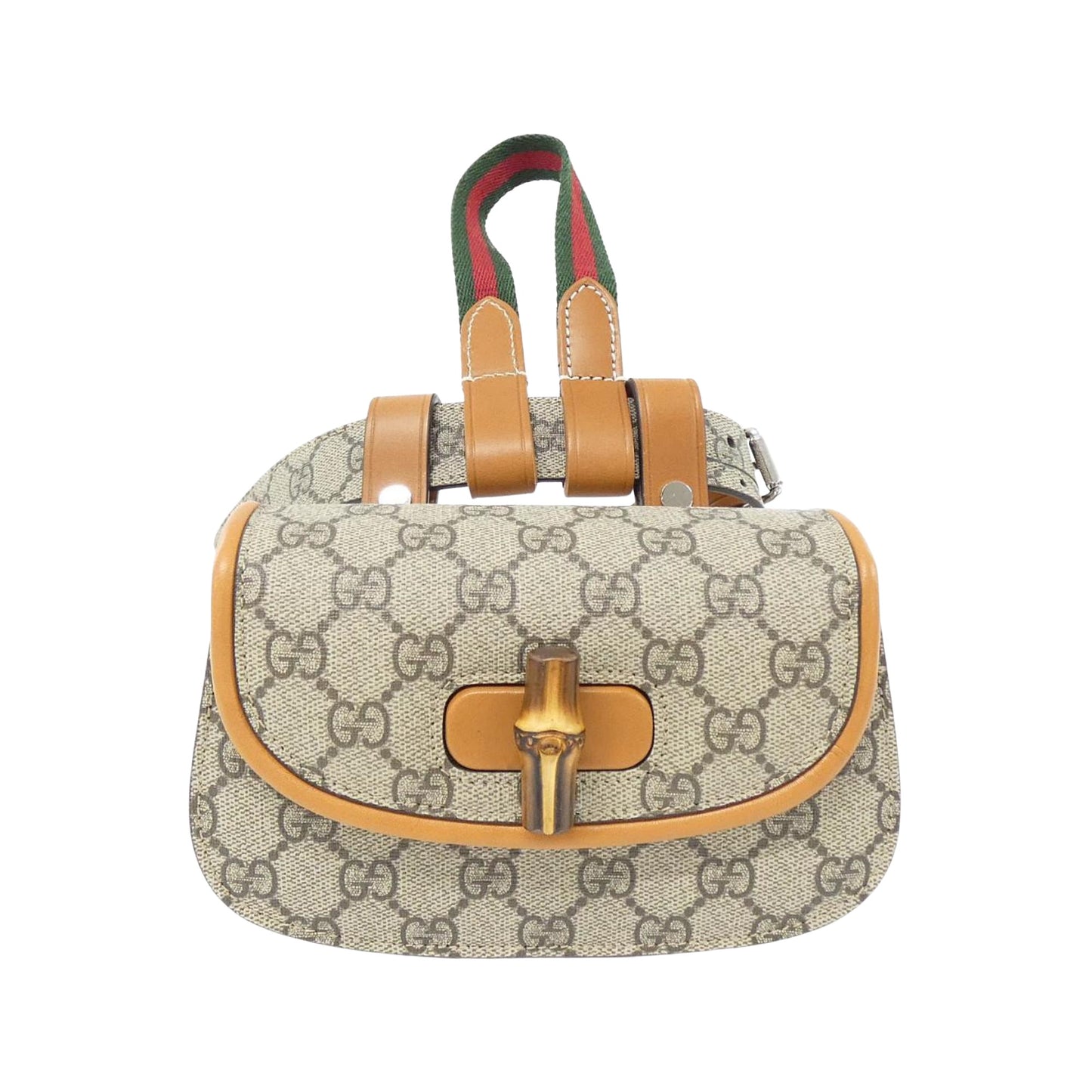 Gucci Bamboo, Beige, Leather, clutch