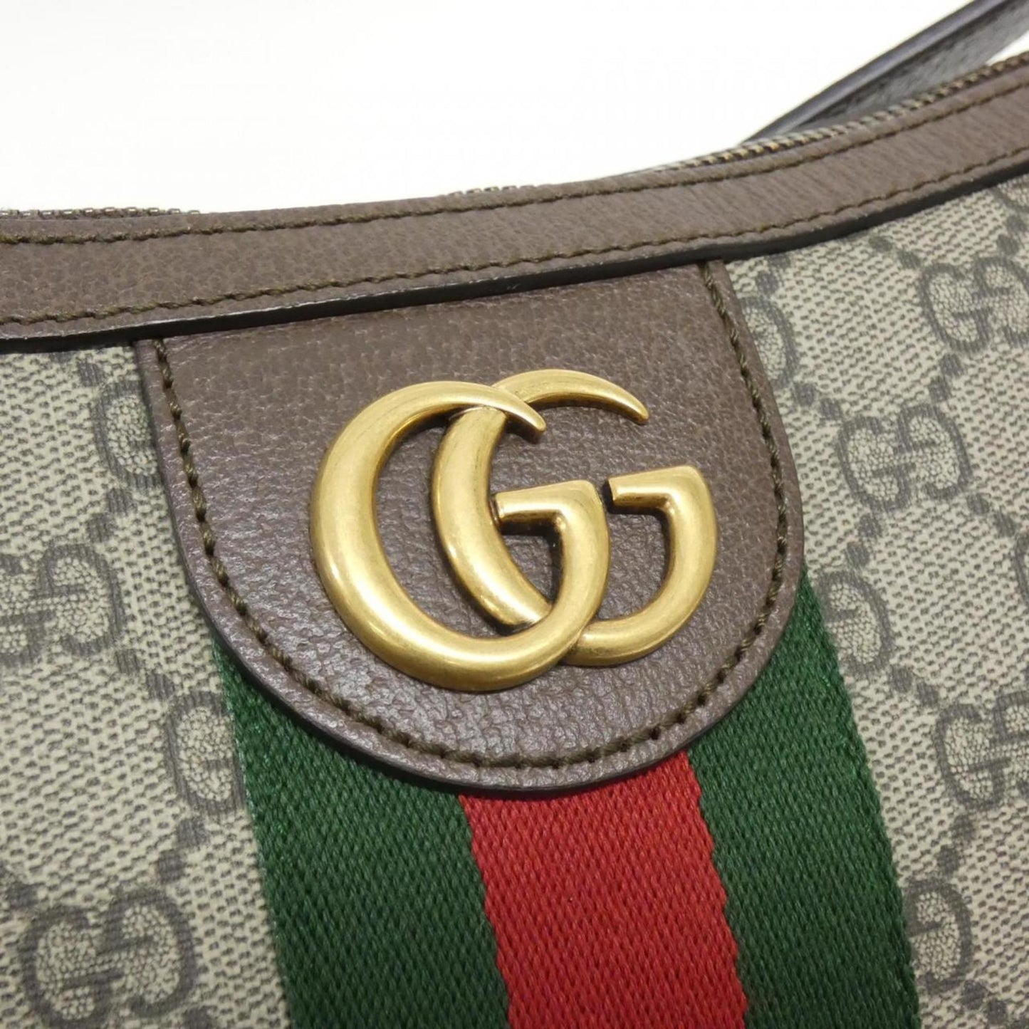 Gucci Ophidia, Beige, Canvas, shoulder