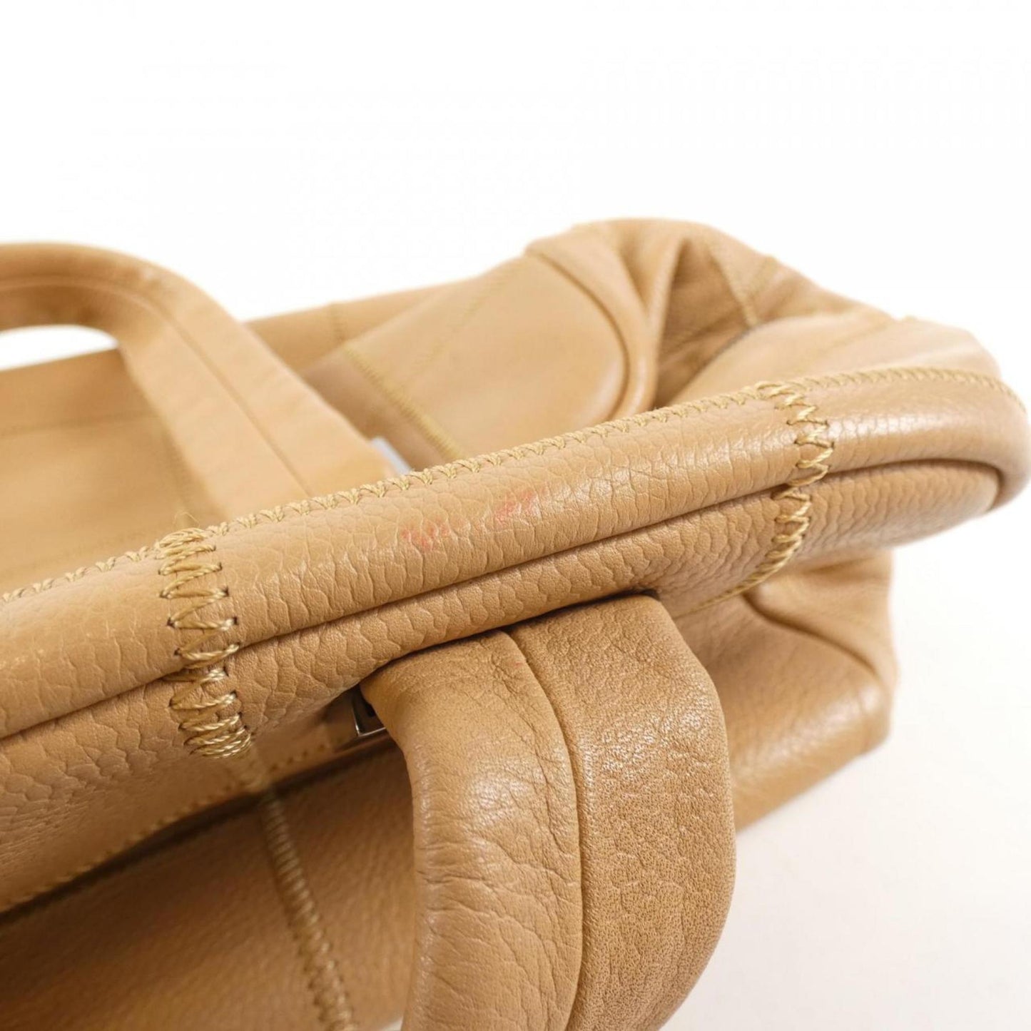 Chanel Chocolate bar, Beige, Leather, handbag