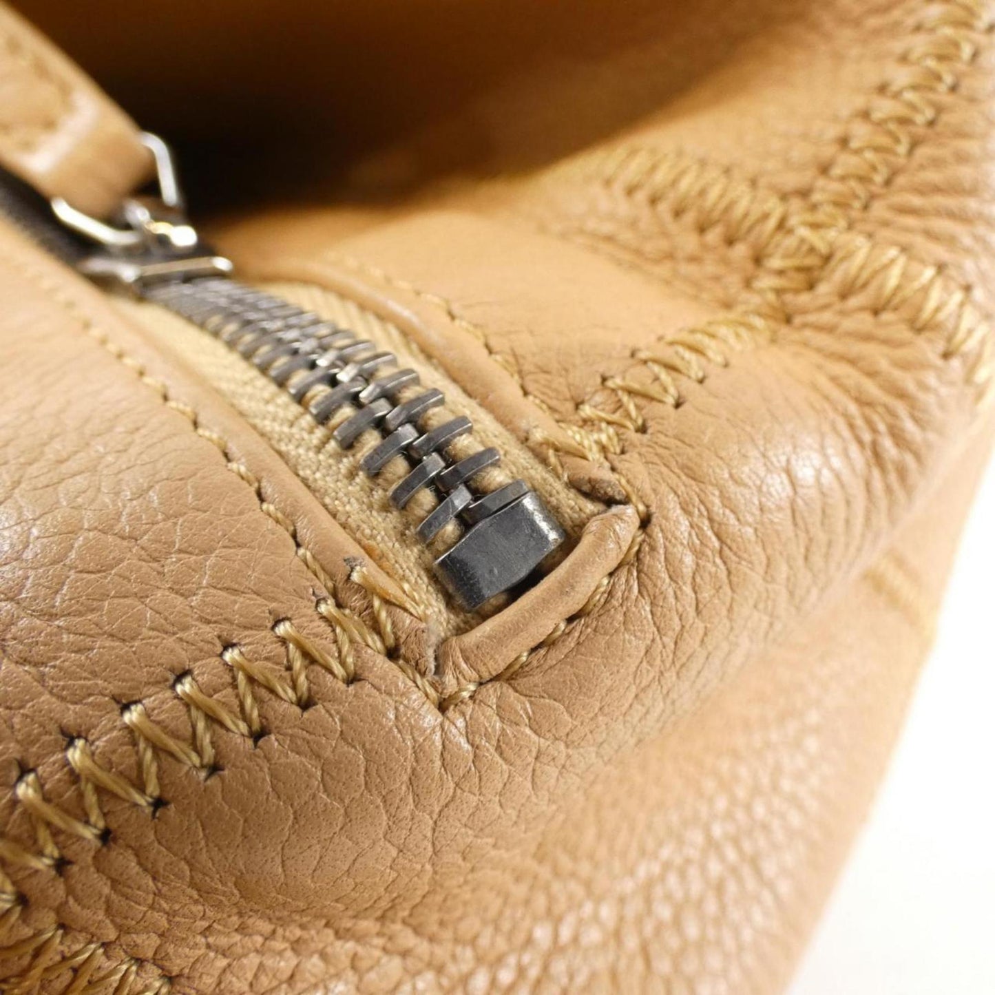 Chanel Chocolate bar, Beige, Leather, handbag