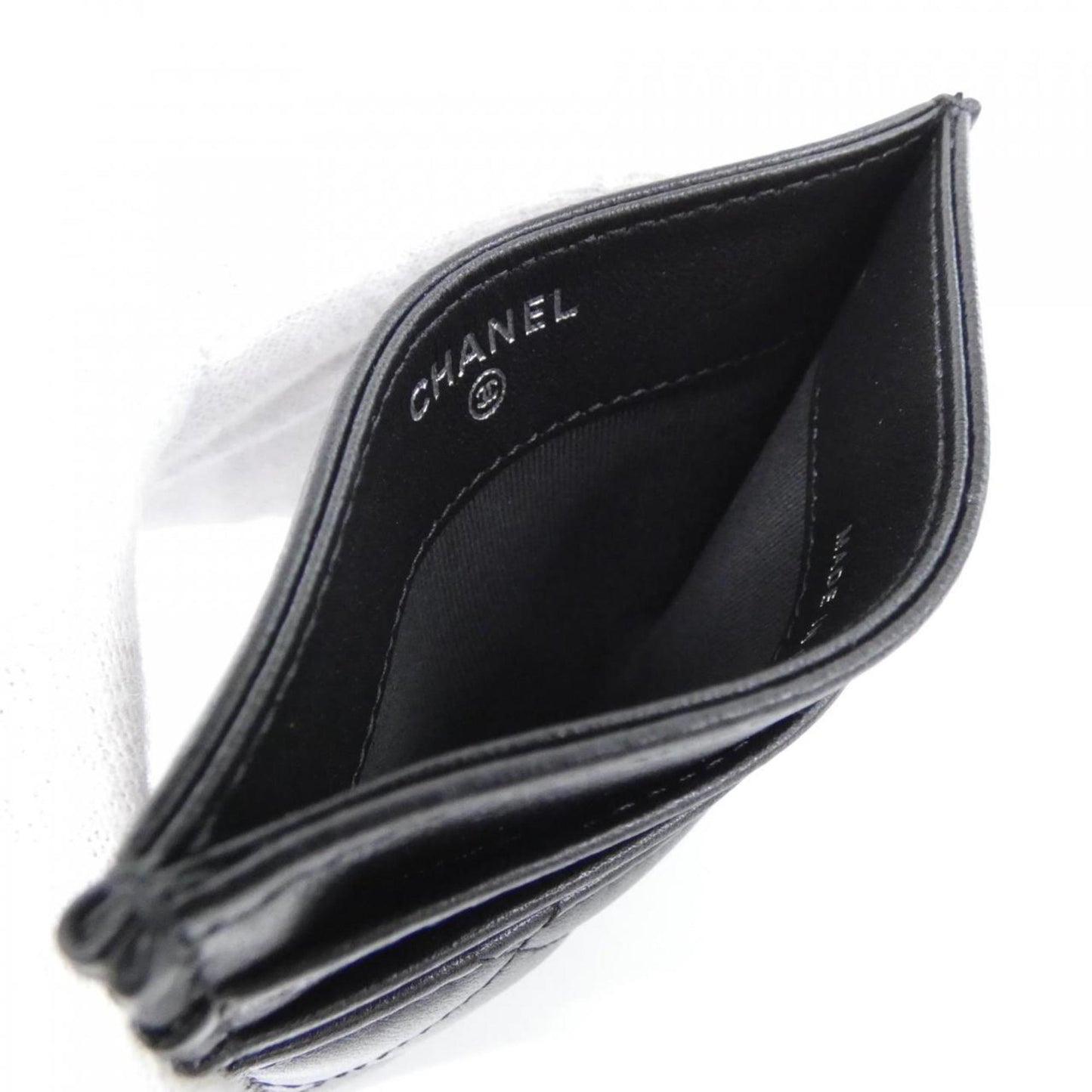 Chanel Timeless, Black, Leather, wallet