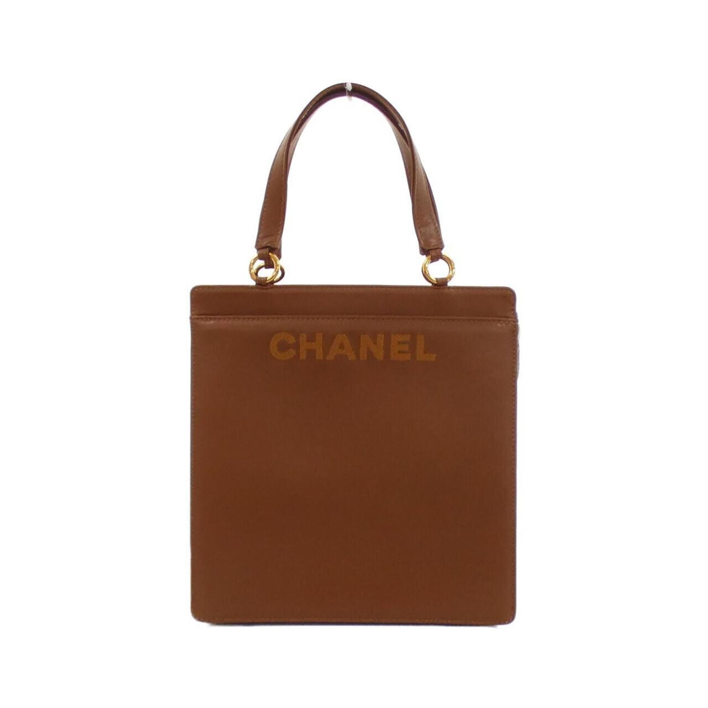 Chanel Petite Shopping Tote, Brown, Leather, handbag