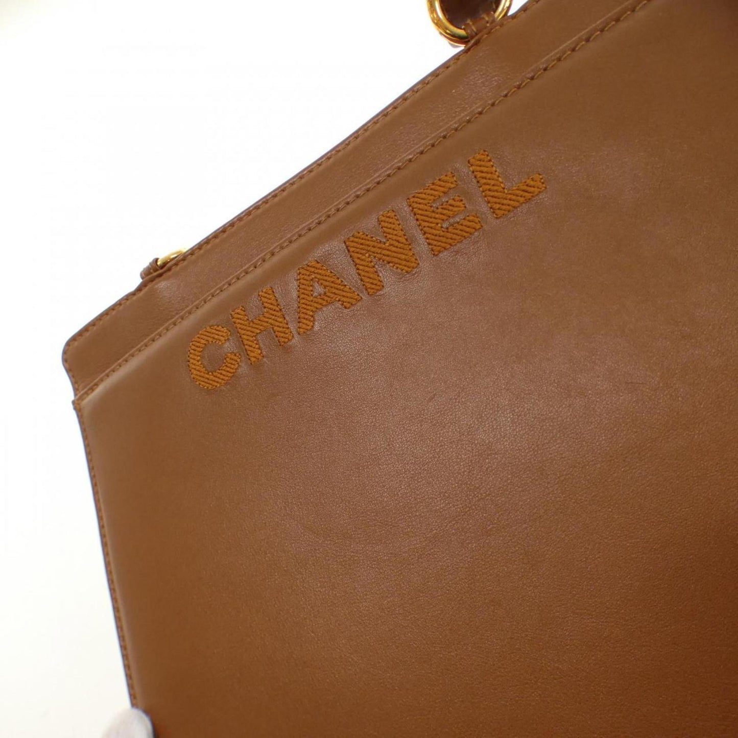 Chanel Petite Shopping Tote, Brown, Leather, handbag