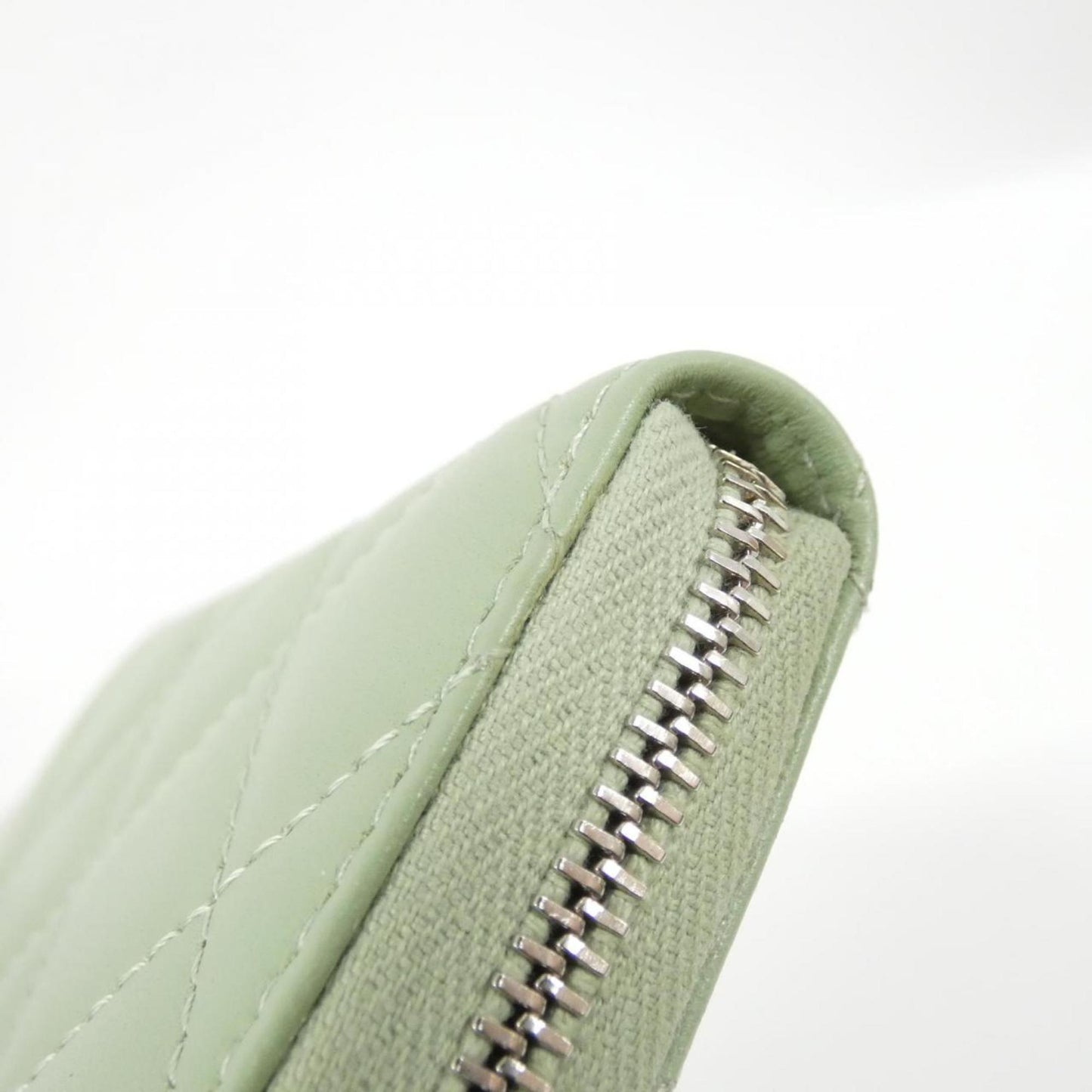 Chanel Porte monnaie, Green, Leather, wallet