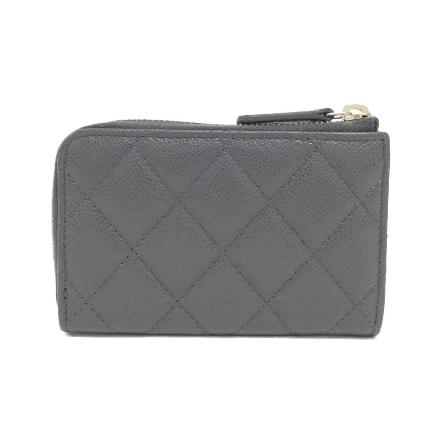 Chanel Timeless/classique, Grey, Leather, wallet
