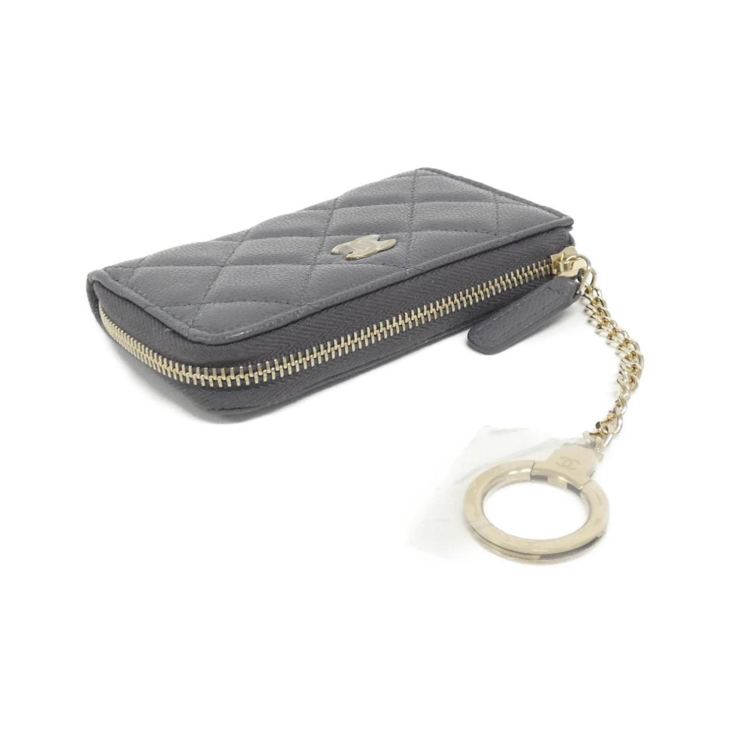 Chanel Timeless/classique, Grey, Leather, wallet