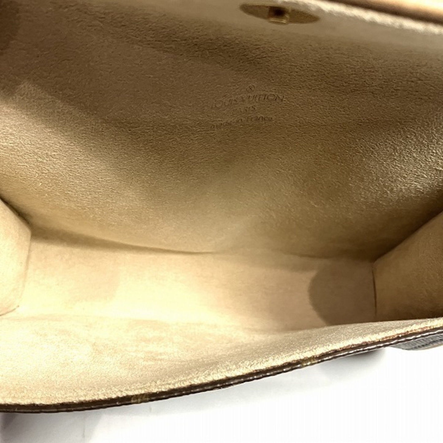 Louis Vuitton Pochette florentine, Brown, Canvas, clutch