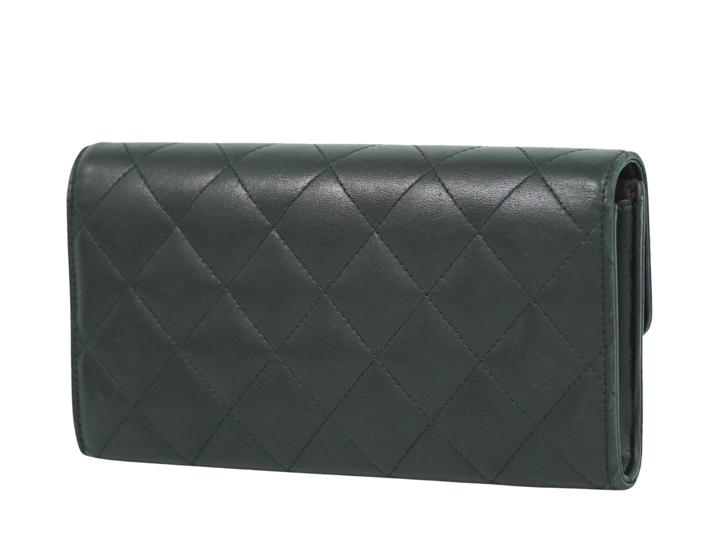 Chanel Timeless/classique, Black, Leather, wallet
