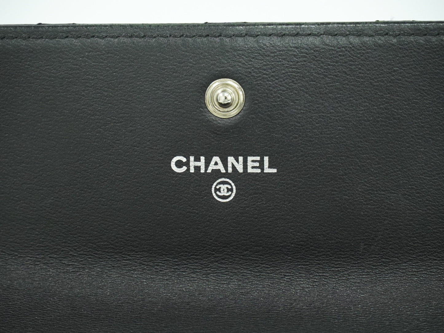 Chanel Timeless/classique, Black, Leather, wallet