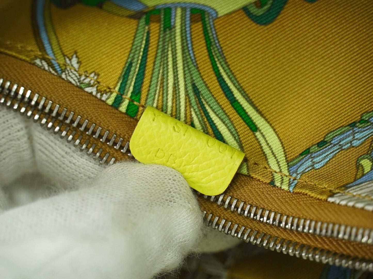 Hermès Azap, Yellow, Leather, wallet