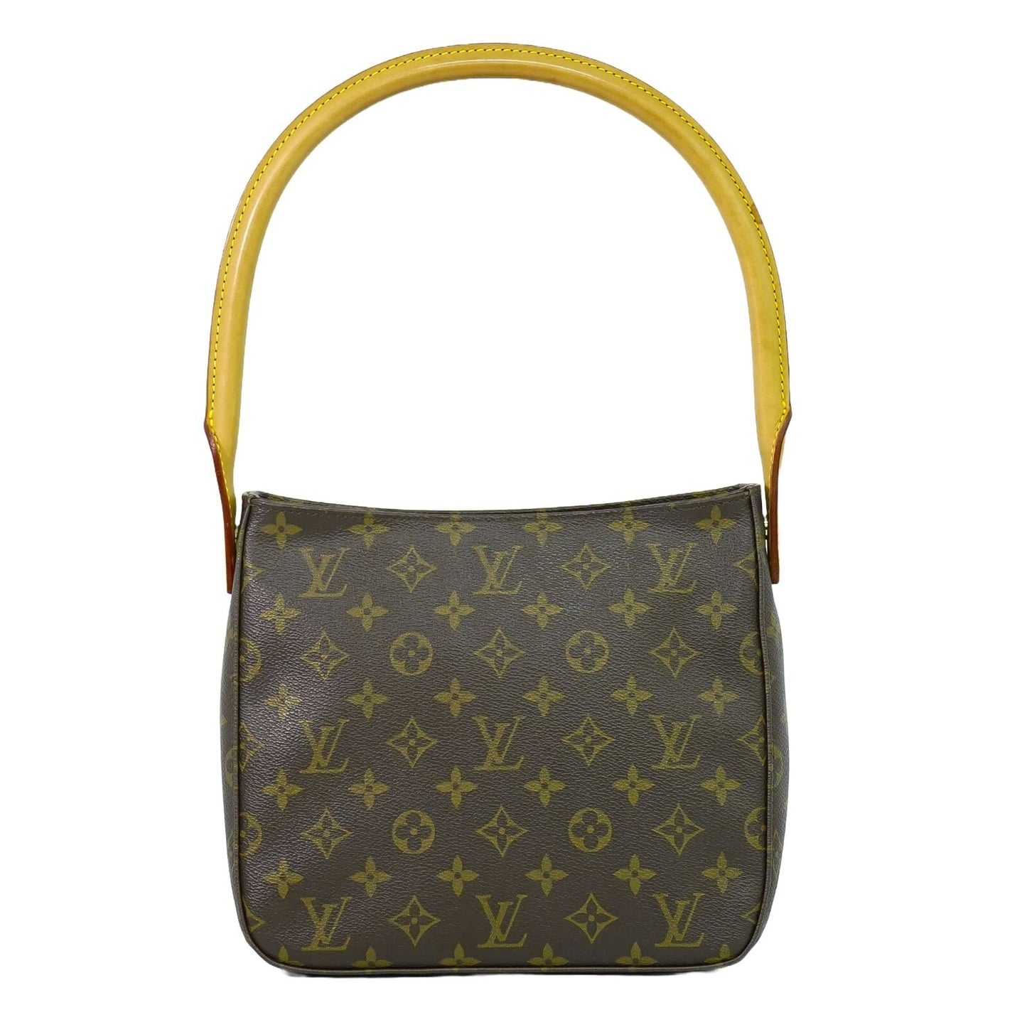 Louis Vuitton Looping MM, Brown, Canvas, handbag