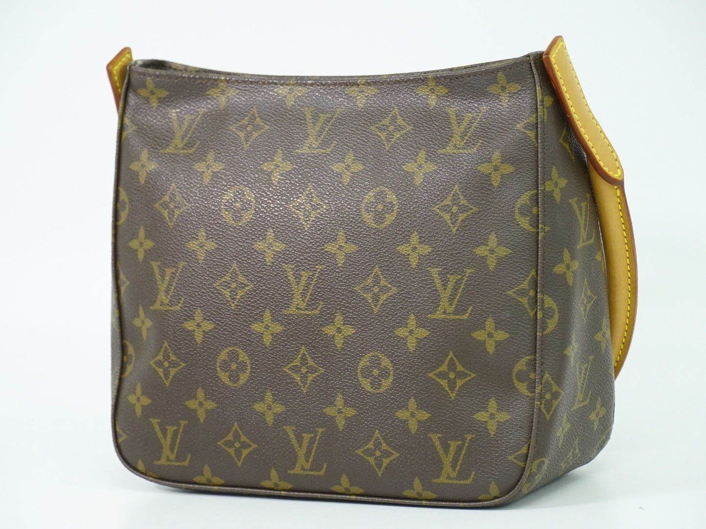 Louis Vuitton Looping MM, Brown, Canvas, handbag