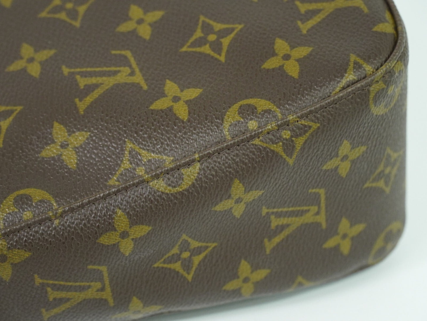 Louis Vuitton Looping MM, Brown, Canvas, handbag