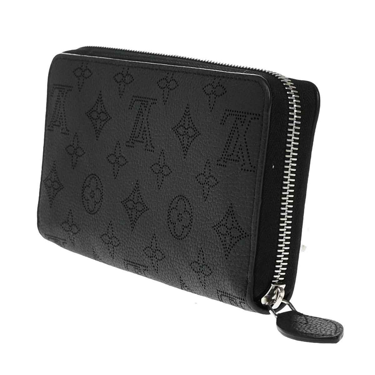 Louis Vuitton Portefeuille zippy, Black, Leather, wallet