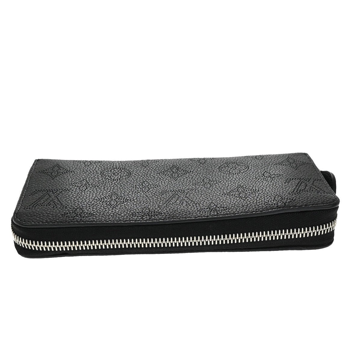 Louis Vuitton Portefeuille zippy, Black, Leather, wallet